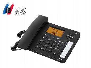 國威GW70電話機,黑名單,貴賓號碼,雙接口,大屏幕背光來電顯示座機