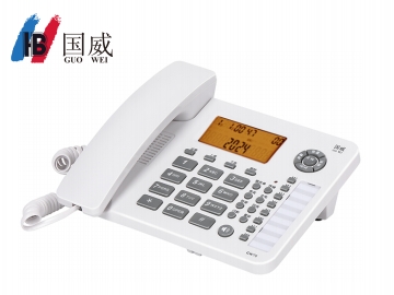 國威GW70電話機,黑名單,貴賓號碼,雙接口,免提通話一鍵撥號辦公座機